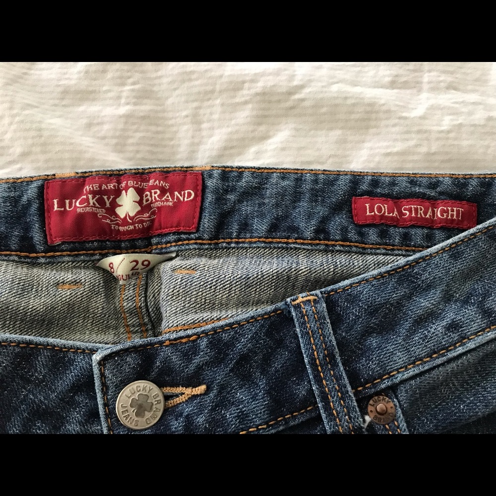 Lucky brand Lola straight med blue wash jeans